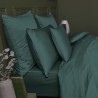 Garnier-Thiébaut - Tissu uni en satin de coton 120 fils/cm² Ava Canard - Laize 268cm