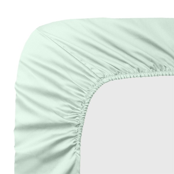 Garnier-Thiébaut - Tissu uni en satin de coton 120 fils/cm² Ava Lagon
