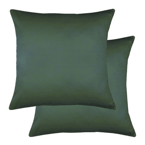 Garnier-Thiébaut - Tissu uni en satin de coton 120 fils/cm² Ava Sauge
