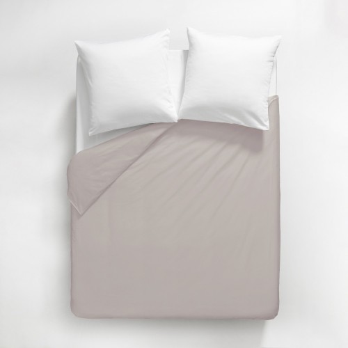 Garnier-Thiébaut - Tissu uni en satin de coton 120 fils/cm² Ava Taupe