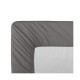 Garnier-Thiébaut - Tissu uni en percale de coton 90 fils/cm² Olana Acier