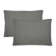 Garnier-Thiébaut - Tissu uni en percale de coton 90 fils/cm² Olana Acier