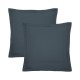 Garnier-Thiébaut - Tissu pour draps en percale de coton 90 fils/cm² Olana Bleu