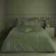 Garnier-Thiébaut - Tissu pour drap uni en percale de coton 90 fils/cm² Olana Kaki