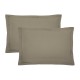 Garnier-Thiébaut - TIssu pour drap et housse de couette uni en percale de coton 90 fils/cm² Olana Pin