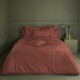Garnier-Thiébaut - Tissu pour drap en percale de coton unie 90 fils/cm² Olana Rouille
