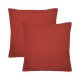 Garnier-Thiébaut - Tissu pour drap en percale de coton unie 90 fils/cm² Olana Rouille