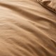 Le Jacquard Français - Housse de couette unie coton flammé Eclat Cannelle