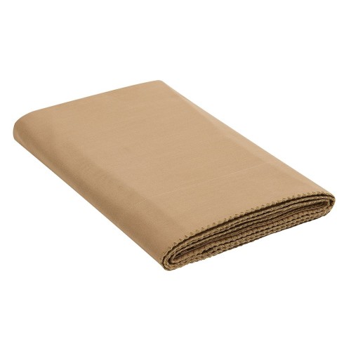 Le Jacquard Français - Drap plat coton flammé Eclat Cannelle