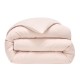 Le Jacquard Français - Housse de couette unie coton flammé Eclat Dragée