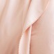 Le Jacquard Français - Drap plat uni coton flammé Eclat Dragée