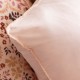 Le Jacquard Français - Taie d'oreiller unie coton flammé Eclat Dragée
