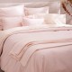 Le Jacquard Français - Housse de couette unie coton flammé Eclat Dragée