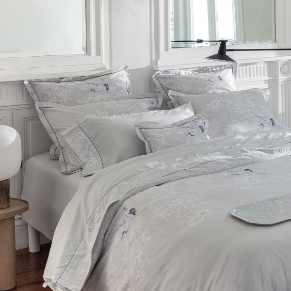 Le Jacquard Français - Parure de lit imprimée en percale de coton 118 fils/cm² Envol Crépuscule