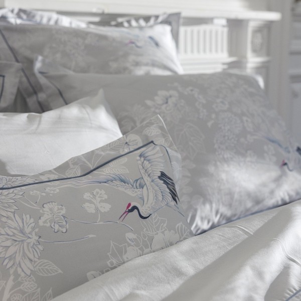 Le Jacquard Français - Taies d'oreiller imprimées en percale de coton 118 fils/cm² Envol Crépuscule