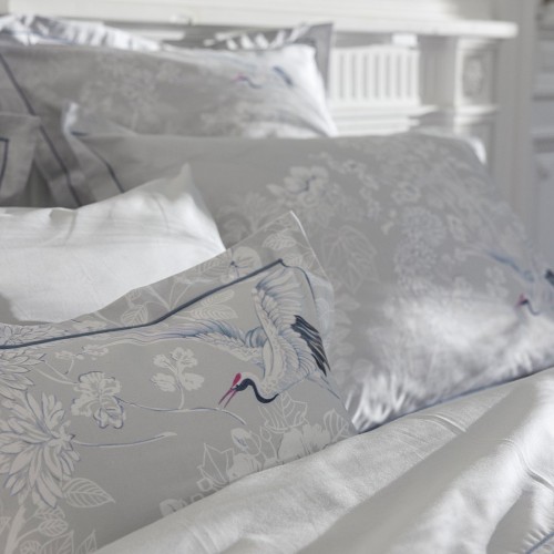 Le Jacquard Français - Taies d'oreiller imprimées en percale de coton 118 fils/cm² Envol Crépuscule