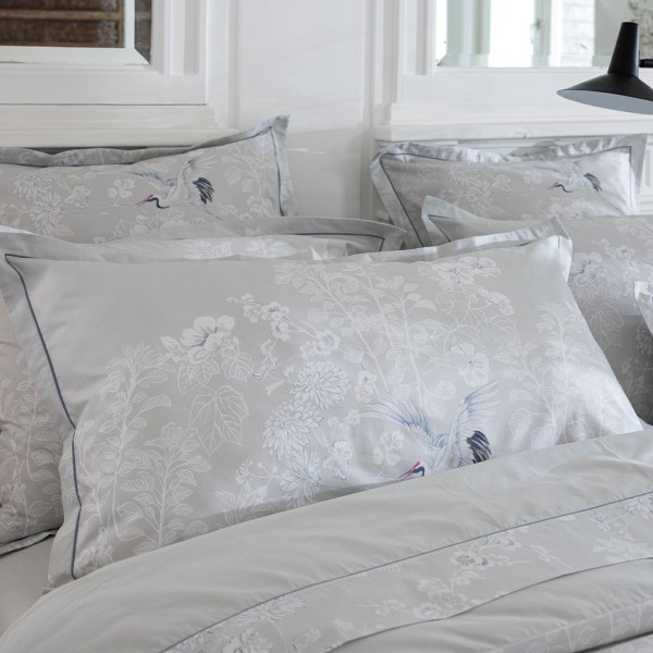 Le Jacquard Français - Taies d'oreiller imprimées en percale de coton 118 fils/cm² Envol Crépuscule