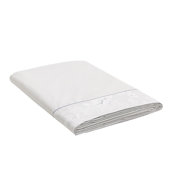 Le Jacquard Français - Drap plat en percale de coton 118 fils/cm² Envol Crépuscule