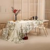 Nappe imprimé métis lin et coton lavé Bambous Parchemin, Garnier-Thiébaut