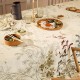 Nappe imprimée métis lin et coton lavé Bambous Parchemin, Garnier-Thiébaut 