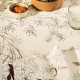 Nappe imprimée métis lin et coton lavé Bambous Parchemin, Garnier-Thiébaut 