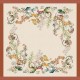 Nappe imprimé métis lin/coton lavé Théières Rouille, Garnier-Thiébaut 