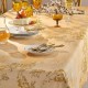 Nappe imprimé métis lin/coton lavé Soleil d'or Doré, Garnier-Thiébaut