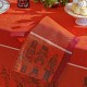 Serviettes de table jacquard coton Casse noisettes Rouge festif, Garnier-Thiébaut 