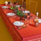 Nappe de table jacquard coton Casse noisettes Rouge festif, Garnier-Thiébaut 