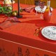 Nappe de table jacquard coton Casse noisettes Rouge festif, Garnier-Thiébaut 