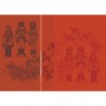 Sets de table jacquard coton antitache Casse noisettes Rouge festif, Garnier-Thiébaut (par 4)