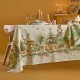 Nappes imprimé métis lin et coton lavé Noel vintage Doré, Garnier-Thiébaut