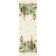 Chemin de table imprimé métis lin et coton lavé Noel vintage Doré, Garnier-Thiébaut