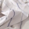 Serviettes de table jacquard coton peigné lavé Rimini Blu, Garnier-Thiébaut (par 4)