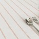 Nappe jacquard coton peigné lavé Rimini Terracotta, Garnier-Thiébaut