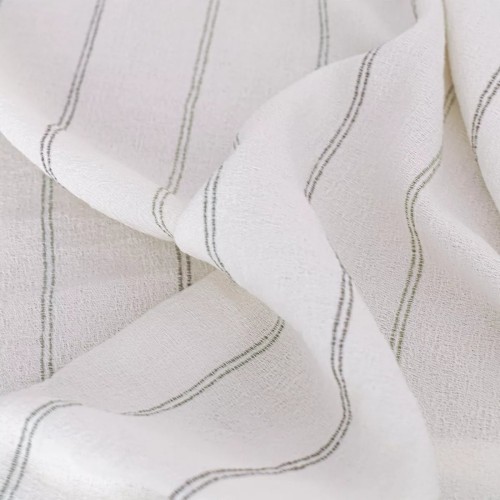 Serviettes de table jacquard coton peigné lavé Rimini Verde, Garnier-Thiébaut 