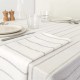 Nappe jacquard coton peigné lavé Rimini Verde, Garnier-Thiébaut 