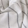 Serviettes de table jacquard coton peigné lavé Rimini Nero, Garnier-Thiébaut (par 4)