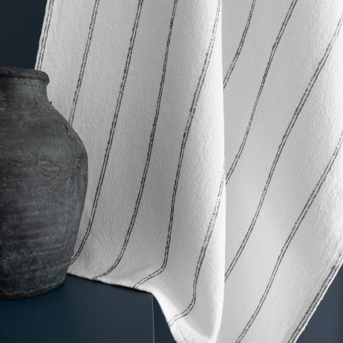 Torchons de cuisine jacquard coton peigné lavé Rimini Nero, Garnier-Thiébaut 
