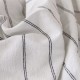Serviettes de table jacquard coton peigné lavé Rimini Nero, Garnier-Thiébaut
