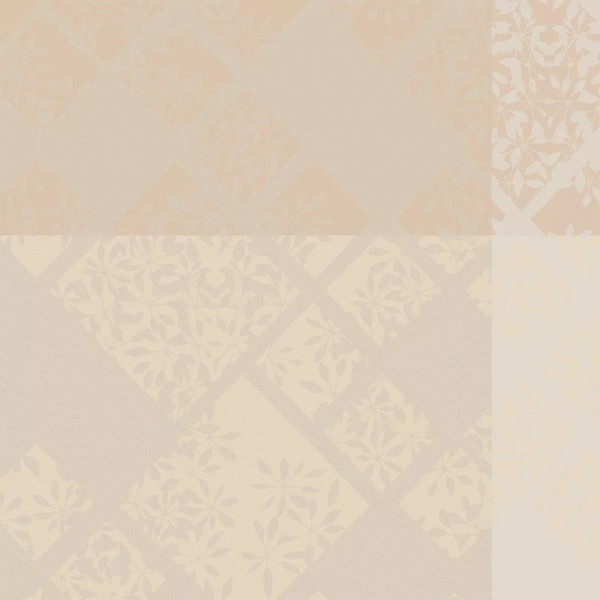 Serviettes de table coton jacquard Mille Pistils Naturel, Garnier-Thiébaut