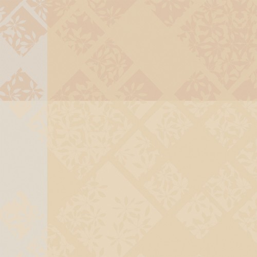 Serviettes de table coton jacquard Mille Pistils Naturel, Garnier-Thiébaut