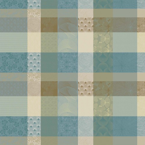 Petit Carré déco coton Mille Zen Ecume, Garnier Thiébaut