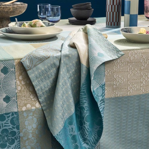 Serviettes de table Mille Zen Ecume, Garnier-Thiébaut 