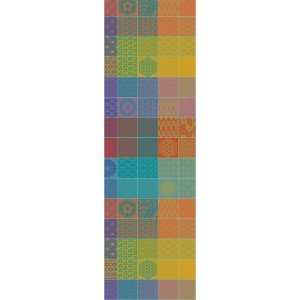 Chemin de table coton jacquard Mille Hana Floralies, Garnier-Thiébaut 2