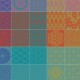 Serviettes de table coton jacquard Mille Hana Floralies, Garnier-Thiébaut