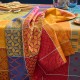 Serviettes de table coton jacquard Mille Hana Floralies, Garnier-Thiébaut