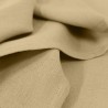Serviettes de table jacquard coton uni Bastide Or pale, Garnier-Thiébaut (par 4)