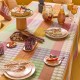 Nappe coton jacquard Mille Halos Prunus, Garnier-Thiébaut