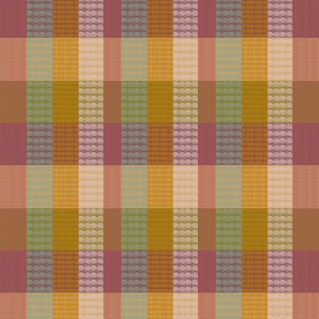 Petit Carré déco coton jacquard Mille Halos Prunus, Garnier Thiébaut